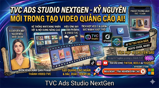 Tạo quảng cáo truyền hình chuyên nghiệp